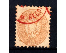 1863/64 - LOTTO/14132 - AUSTRIA - 15 Kr. BISTRO - USATO 1863/64 - LOTTO/14132 - AUSTRIA - 15 Kr. BISTRO - USATO
