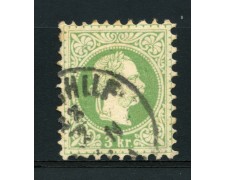 1874 - LOTTO/14144 - AUSTRIA - 3k. VERDE - USATO