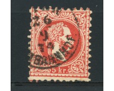1867 - LOTTO/14149 - AUSTRIA - 5 Kr. ROSSO - USATO