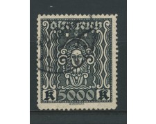 1923/24 - LOTTO/14264 - AUSTRIA - 5000 Kr. ARDESIA - USATO