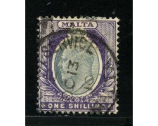 1904 - LOTTO/14457 - MALTA  - 1 Sc. RE EDOARDO - USATO
