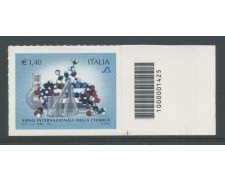 2013 - LOTTO/15471CB - REPUBBLICA - ANNO CHIMICA - CODICE A BARRE