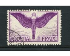 1924/36 - LOTTO/15241 - SVIZZERA - 1Fr. POSTA AEREA - USATO
