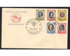 1974 - LOTTO/15355 - REPUBBLICA - UOMINI ILLUSTRI - BUSTA FDC 1974 - LOTTO/15355 - REPUBBLICA - UOMINI ILLUSTRI - BUSTA FDC