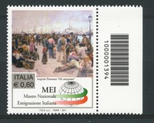 2011 - LOTTO/15396 - REPUBBLICA -  MUSEO EMIGRAZIONE - CODICE A BARRE