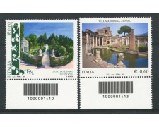 2011 - LOTTO/15398 - REPUBBLICA - PARCHI GIARDINI 2v. - CODICE A BARRE