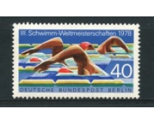 1978 - LOTTO/15616 - BERLINO - CAMPIONATI DI NUOTO - NUOVO