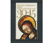 1978 - LOTTO/15624U - BERLINO - 30+15p. NATALE DA FOGLIETTO - USATO 1978 - LOTTO/15624U - BERLINO - 30+15p. NATALE DA FOGLIETTO - USATO