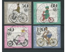 1985 - LOTTO/15697U - BERLINO - STORIA DELLA BICICLETTA 4v. - USATI