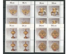 1988 - LOTTO/15742Q - BERLINO - OPERE D'ARTE 4v. - QUARTINE