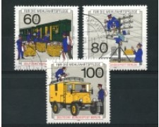 1990 - LOTTO/15757U - BERLINO - STORIA DELLA POSTA 3v. - USATI