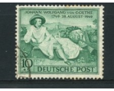 1949 - LOTTO/15762U - GERMANIA BIZONA -  10 p. GOETHE - USATO