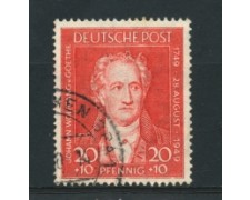 1949 - LOTTO/15763U - GERMANIA BIZONA - 20p. GOETHE - USATO
