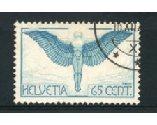 1924/36 - LOTTO/15843 - SVIZZERA - 65c. POSTA AEREA - USATO 1924/36 - LOTTO/15843 - SVIZZERA - 65c. POSTA AEREA - USATO