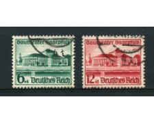 1938 - LOTTO/16218 - GERMANIA - TEATRO SAARBRUCKEN 2v. - USATI 1938 - LOTTO/16218 - GERMANIA - TEATRO SAARBRUCKEN 2v. - USATI