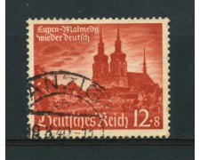 1940 - LOTTO/16223 - GERMANIA - 12+8P. RIANNESSIONE EUPEN - USATO 1940 - LOTTO/16223 - GERMANIA - 12+8P. RIANNESSIONE EUPEN - USATO