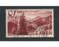 1948 - GERMANIA - BADEN - LOTTO/16244 - 84dp. VINACEO USATO