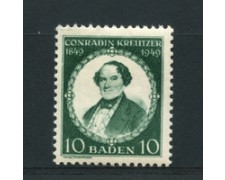 1949 - GERMANIA - BADEN - LOTTO/16247 - 10p. C.KREUTZER - NUOVO 1949 - GERMANIA - BADEN - LOTTO/16247 - 10p. C.KREUTZER - NUOVO