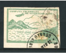 1920 - LOTTO/16537 - COLOMBIA - $0,10 VERDE POSTA AEREA - USATO 1920 - LOTTO/16537 - COLOMBIA - $0,10 VERDE POSTA AEREA - USATO