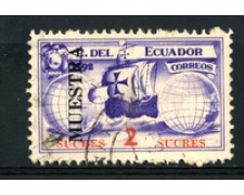 1935 - LOTTO/16536 - ECUADOR - 2S. SCOPERTA AMERICA - PROVA - USATO 1935 - LOTTO/16536 - ECUADOR - 2S. SCOPERTA AMERICA - PROVA - USATO