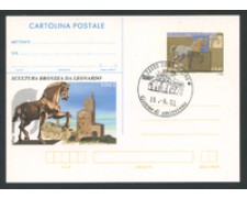 2001 - LOTTO/16993U - REPUBBLICA - CAVALLO DI LEONARDO - FDC 2001 - LOTTO/16993U - REPUBBLICA - CAVALLO DI LEONARDO - FDC