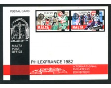 1982 - LOTTO/17125 - MALTA - EUROPA PHILEXFRANCE CARTOLINA - NUOVA 1982 - LOTTO/17125 - MALTA - EUROPA PHILEXFRANCE CARTOLINA - NUOVA