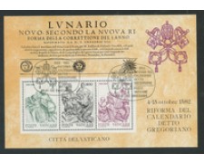 1982 - LOTTO/17545 - VATICANO - CALENDARIO GREGORIANO FOGLIETTO 1982 - LOTTO/17545 - VATICANO - CALENDARIO GREGORIANO FOGLIETTO
