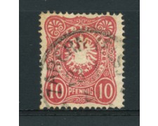 1880  - LOTTO/17671 - GERMANIA IMPERO - 10 PFENNIG ROSA - USATO