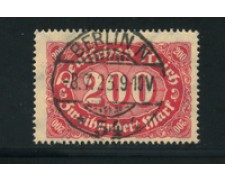 1922 - LOTTO/17789 - GERMANIA BERLINO - 200m. ROSA SU CAMOSCIO - USATO 1922 - LOTTO/17789 - GERMANIA BERLINO - 200m. ROSA SU CAMOSCIO - USATO