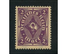 1922 - LOTTO/17809 - GERMANIA REICH - 2m. VIOLETTO - NUOVO 1922 - LOTTO/17809 - GERMANIA REICH - 2m. VIOLETTO - NUOVO