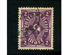 1922 - LOTTO/17810 - GERMANIA REICH - 2m. VIOLETTO - USATO 1922 - LOTTO/17810 - GERMANIA REICH - 2m. VIOLETTO - USATO