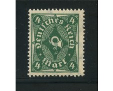 1922 - LOTTO/17812 - GERMANIA REICH - 4m. VERDE - NUOVO 1922 - LOTTO/17812 - GERMANIA REICH - 4m. VERDE - NUOVO