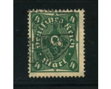 1922 - LOTTO/17813 - GERMANIA REICH - 4m. VERDE - USATO 1922 - LOTTO/17813 - GERMANIA REICH - 4m. VERDE - USATO