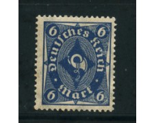 1922 - LOTTO/17816 - GERMANIA REICH - 6m. AZZURRO - NUOVO 1922 - LOTTO/17816 - GERMANIA REICH - 6m. AZZURRO - NUOVO