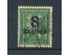 1923 - LOTTO/17684 - GERMANIA REICH - 8t. du 30p. VERDE - USATO 1923 - LOTTO/17684 - GERMANIA REICH - 8t. du 30p. VERDE - USATO