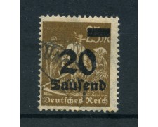 1923 - LOTTO/17867 - GERMANIA REICH - 20t. su 25m. BISTRO - USATO 1923 - LOTTO/17867 - GERMANIA REICH - 20t. su 25m. BISTRO - USATO