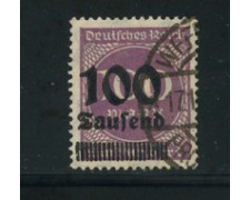 1923 - LOTTO/17873 - GERMANIA REICH - 100t. su 100m. LILLA - USATO 1923 - LOTTO/17873 - GERMANIA REICH - 100t. su 100m. LILLA - USATO