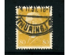 1928 - LOTTO/17921 - GERMANIA REICH - 80p. GIALLO HINDENBURG - USATO 1928 - LOTTO/17921 - GERMANIA REICH - 80p. GIALLO HINDENBURG - USATO
