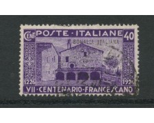 1926 - LOTTO/17990 - SOMALIA - 40c. SAN FRANCESCO - USATO