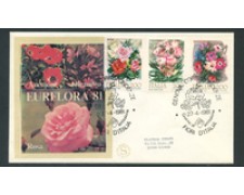 1981 - LOTTO/18488 - REPUBBLICA - FIORI D'ITALIA - FDC 1981 - LOTTO/18488 - REPUBBLICA - FIORI D'ITALIA - FDC