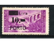 1946 - LOTTO/18697 - ISTRIA LITORALE SLOVENO - 10 LIRE SU 30 LIRE - LING 1946 - LOTTO/18697 - ISTRIA LITORALE SLOVENO - 10 LIRE SU 30 LIRE - LING