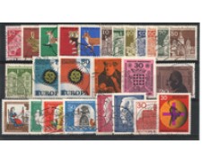 1967 - LOTTO/18861 - GERMANIA FEDERALE - ANNATA COMPLETA 26v. - USATI 1967 - LOTTO/18861 - GERMANIA FEDERALE - ANNATA COMPLETA 26v. - USATI
