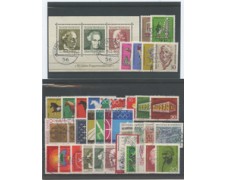 1969 - LOTTO/18863 - ANNATA COMPLETA 32V.+FOGLIETTO - USATI 1969 - LOTTO/18863 - ANNATA COMPLETA 32V.+FOGLIETTO - USATI