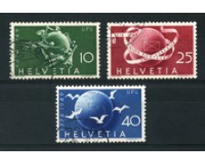 1949 - LOTTO/1886A - SVIZZERA - 75° ANNIVERSARIO U.P.U. 3v. - USATI 1949 - LOTTO/1886A - SVIZZERA - 75° ANNIVERSARIO U.P.U. 3v. - USATI