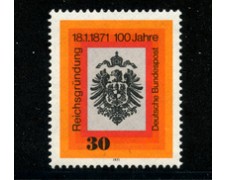 1971 - LOTTO/18906 - GERMANIA FEDERALE - CENTENARIO IMPERO TEDESCO - NUOVO 1971 - LOTTO/18906 - GERMANIA FEDERALE - CENTENARIO IMPERO TEDESCO - NUOVO