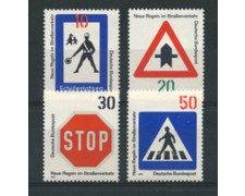 1971 - LOTTO/18910 - GERMANIA FEDERALE - NORME STRADALI 4v. - NUOVI 1971 - LOTTO/18910 - GERMANIA FEDERALE - NORME STRADALI 4v. - NUOVI