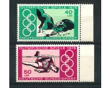 1976 - LOTTO/18975 - GERMANIA FEDERALE - OLIMPIADI MONTREAL 2v. - NUOVI 1976 - LOTTO/18975 - GERMANIA FEDERALE - OLIMPIADI MONTREAL 2v. - NUOVI