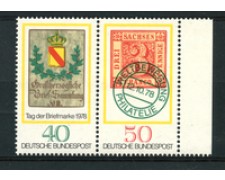 1978 - LOTTO/19007 - GERMANIA - GIORNATA FRANCOBOLLO 2v. - NUOVI 1978 - LOTTO/19007 - GERMANIA - GIORNATA FRANCOBOLLO 2v. - NUOVI