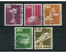 1982 - LOTTO/19009U - GERMANIA - INDUSTRIA E TECNICA 5v. - USATI 1982 - LOTTO/19009U - GERMANIA - INDUSTRIA E TECNICA 5v. - USATI