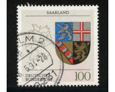 1994 - LOTTO/19081U - GERMANIA - STEMMA SAARLAND - USATO 1994 - LOTTO/19081U - GERMANIA - STEMMA SAARLAND - USATO